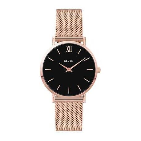 Cluse Minuit Rose Gold Black/rose Gold CL30016 ( CW0101203003 )