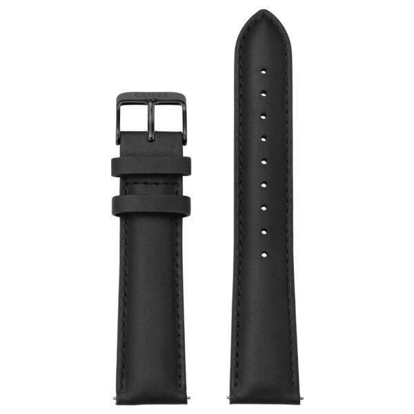 Pasek Cluse- Leather Black/black 20MM