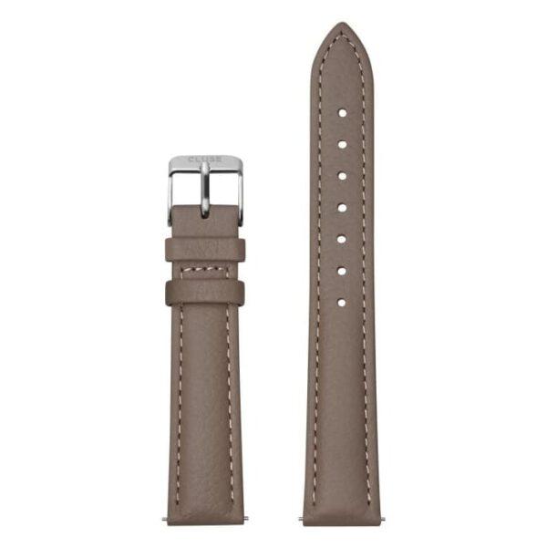 Pasek Cluse 16 Mm Leather Taupe Silver CS1408101082