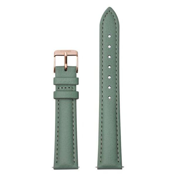 Pasek Cluse 16MM Leather Stone Green Rose Gold CS1408101084