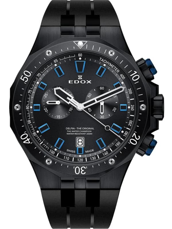 Edox 10109-37NBUCA-NIBU Delfin Chronograph