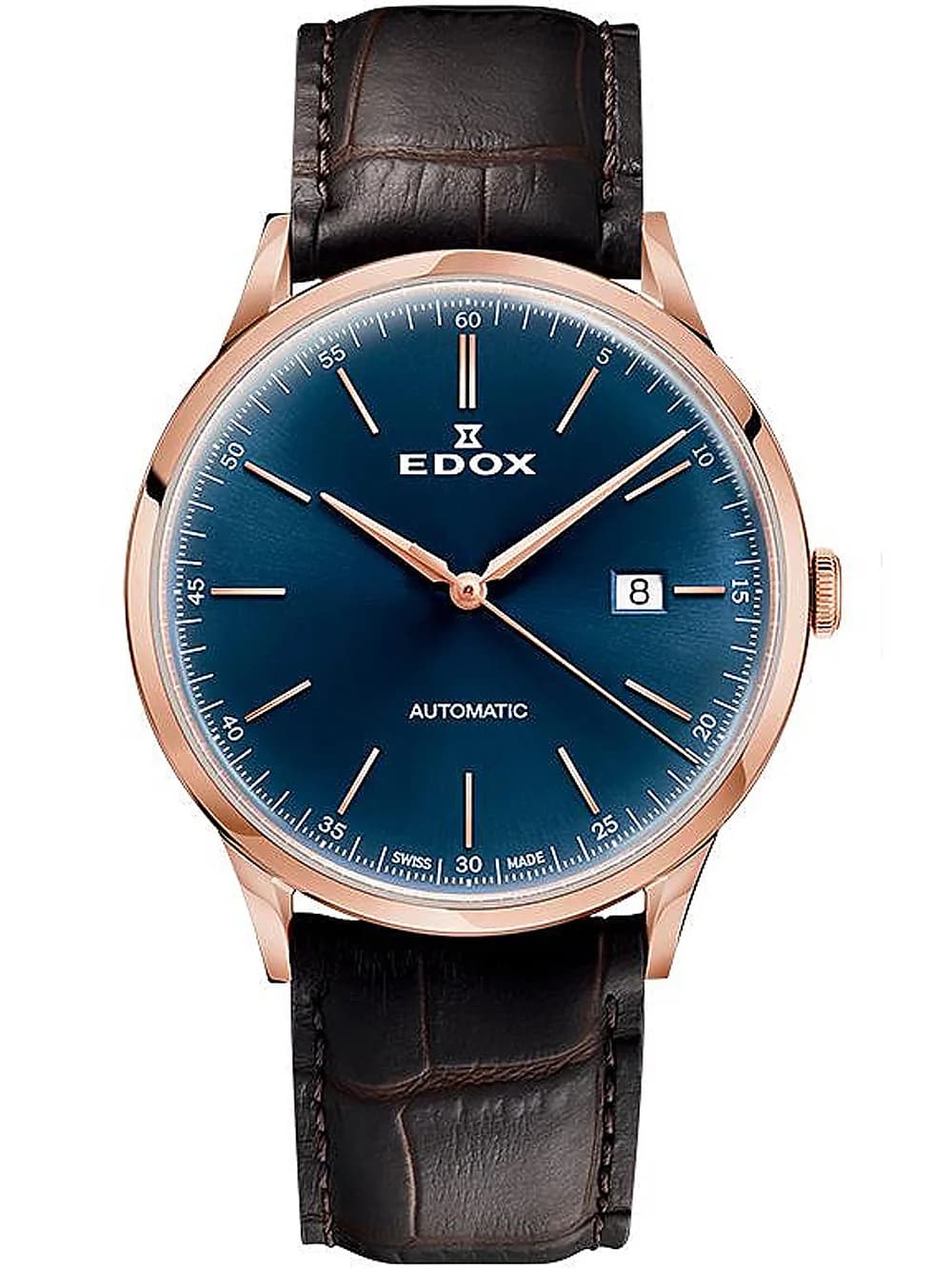 Edox 80106-37RC-BUIR Les Vauberts Automatic