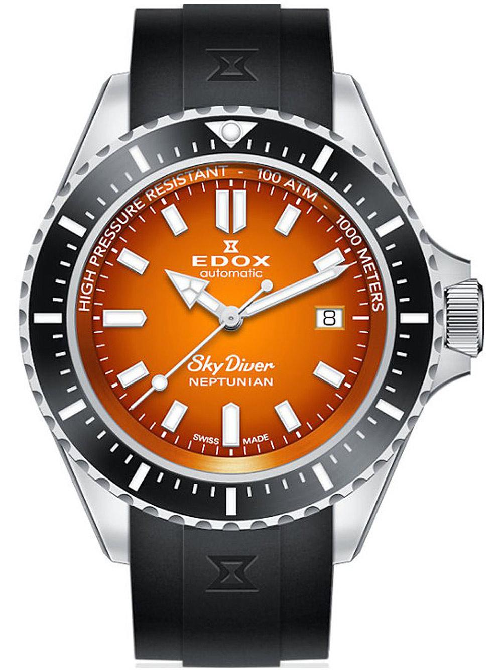 Edox 80120-3NCA-ODN SkyDiver Neptunian Automatic