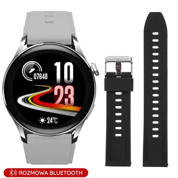 Smartwatch Pacific 35-01 srebrny na pasku
