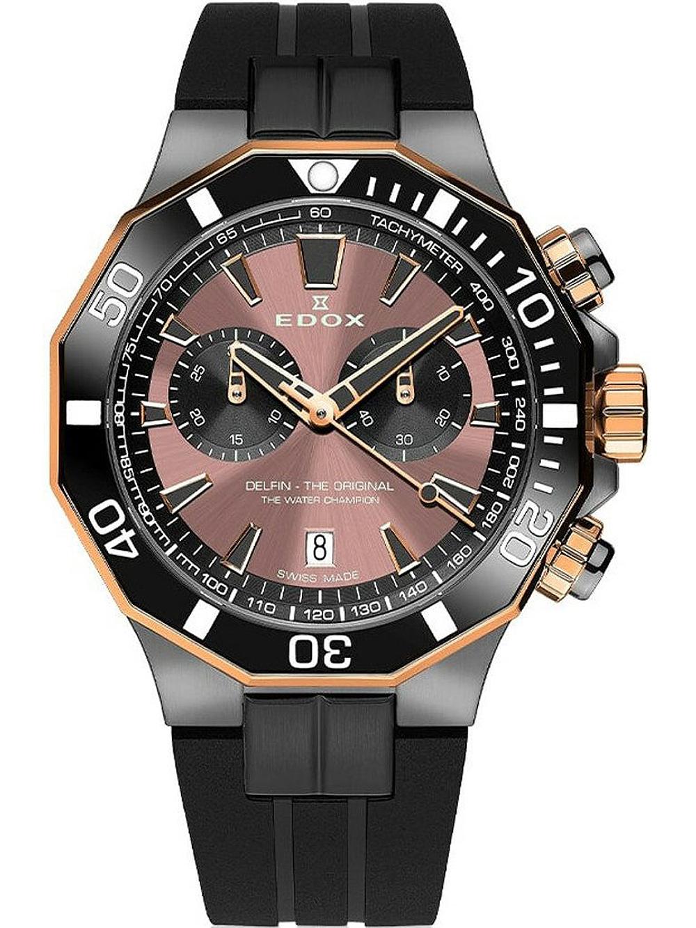 Edox 10112-357GRNCA-BRNR Delfin