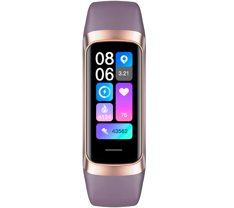 Smartwatch Rubicon RNCF05 jagodowy