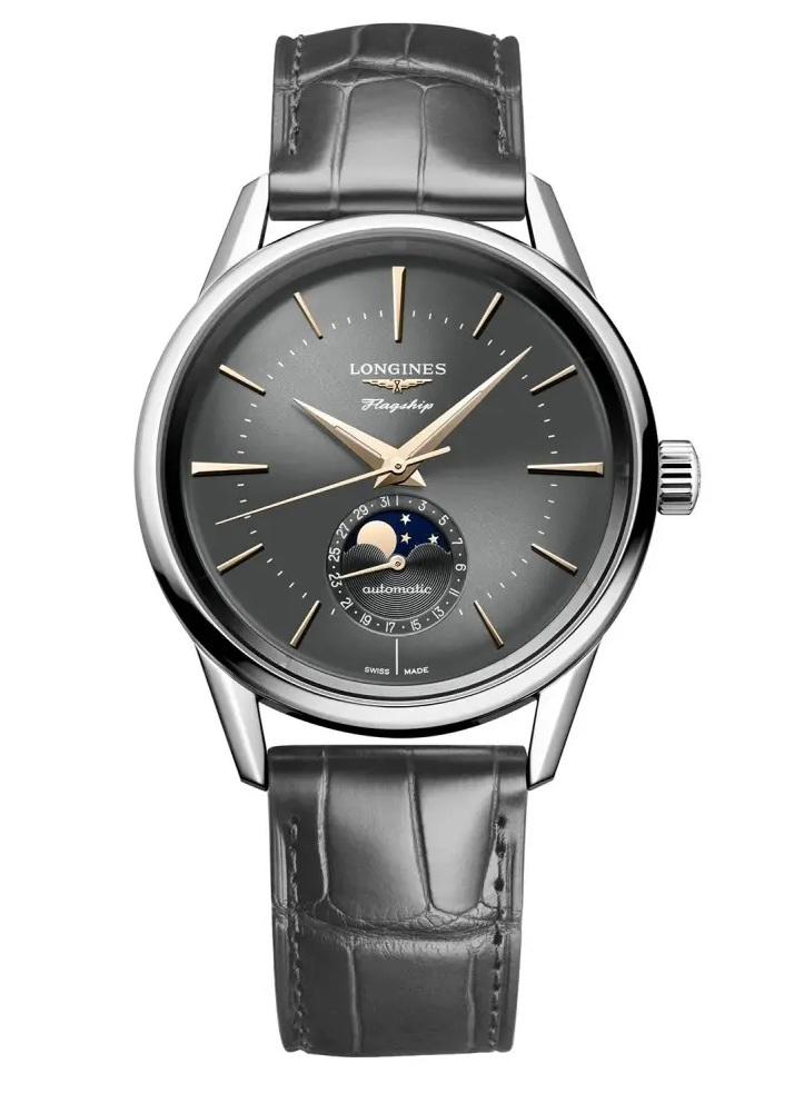 Longines  L4.815.4.52.2 Flagship Heritage Moonphase