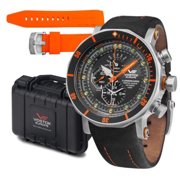 Vostok Europe YM86-620A506 Lunokhod-2 Chrono Limited Edition + Dodatkowy Pasek