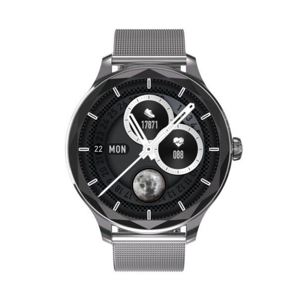 Smartwatch Garett Viva srebrny stalowy